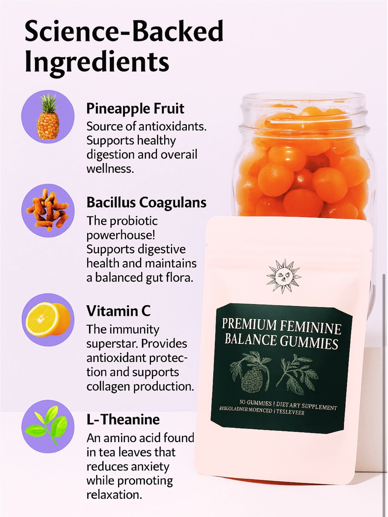 Probiotics - No more worrying about odor or imbalance - Feel fresh, confident and in control
