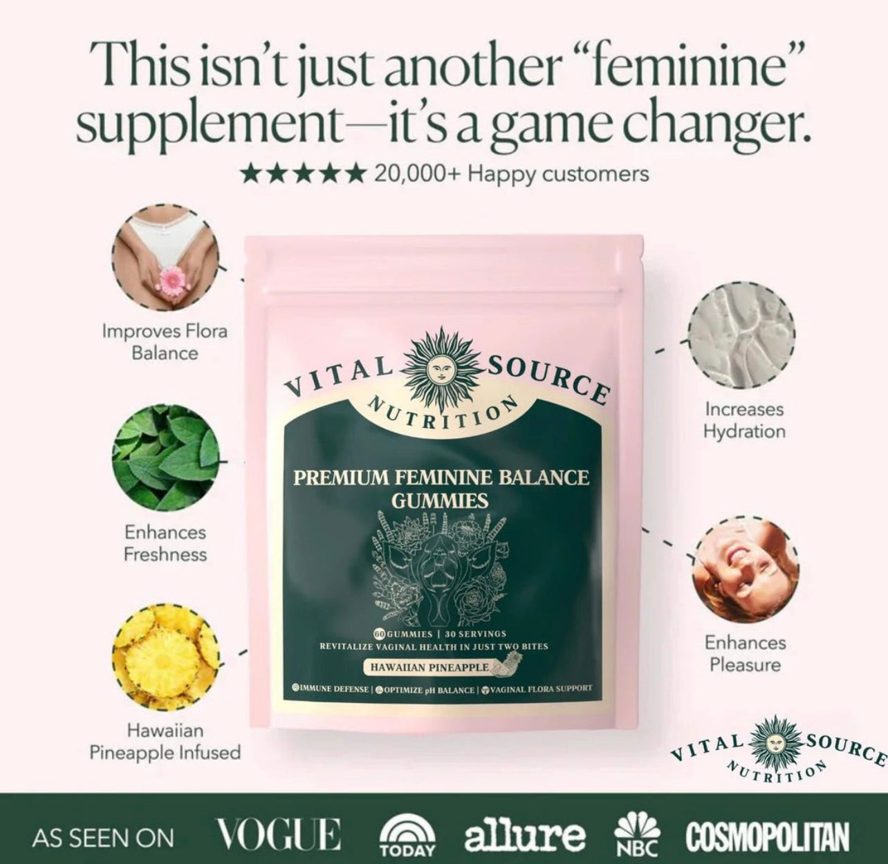 Probiotics - No more worrying about odor or imbalance - Feel fresh, confident and in control