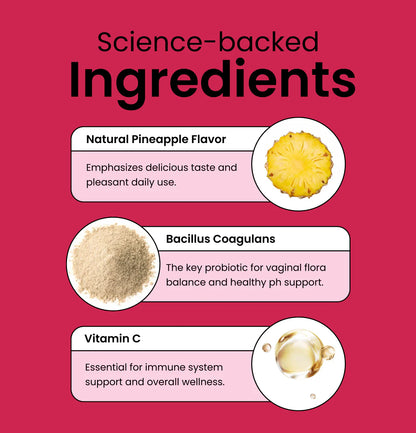Probiotics - No more worrying about odor or imbalance - Feel fresh, confident and in control